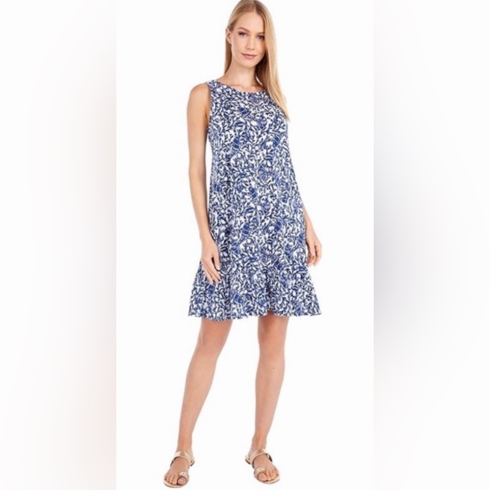 Lilly Pulitzer Kristen Dress in “Krillin It” Lobster Print Navy & White LPB